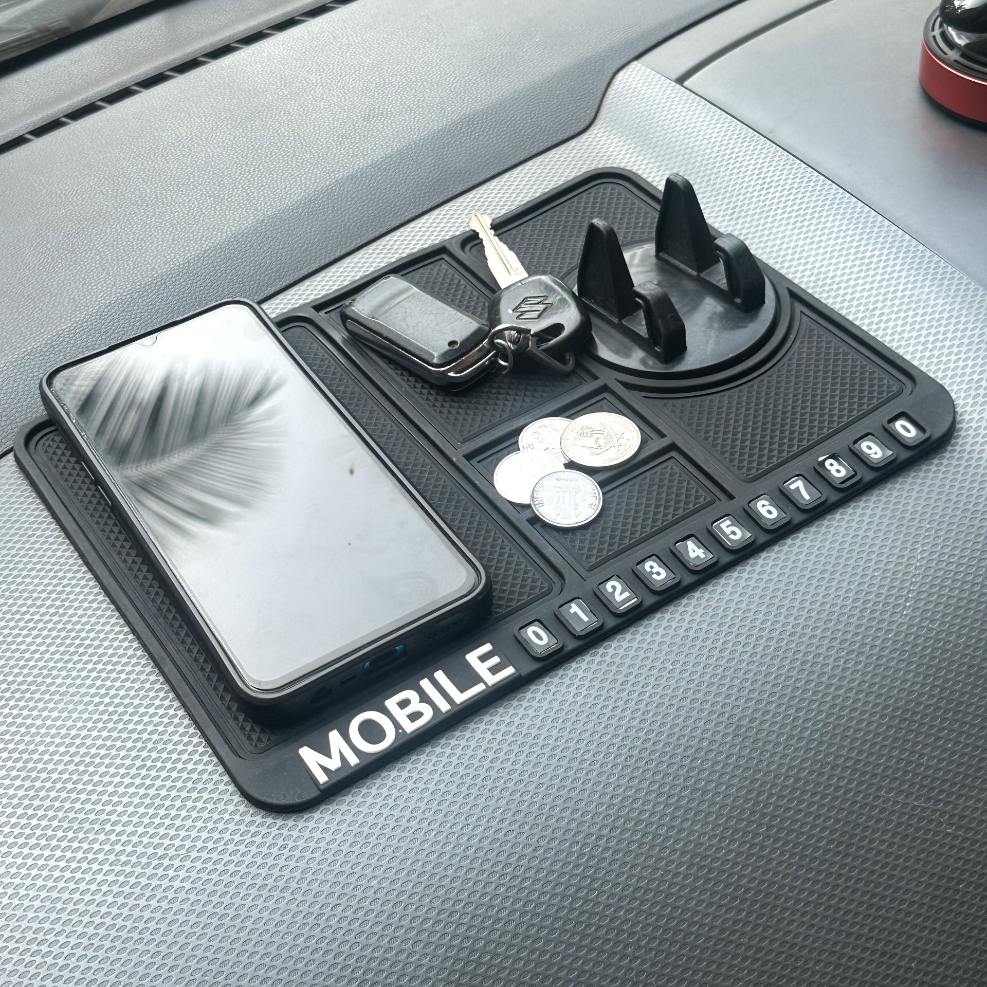 Anti-Slip Dashboard Mat with Phone Holder for Cars