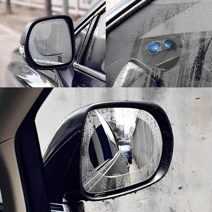 Car Rearview Mirror Anti-Fog Film | Nano-Hydrophobic Waterproof Side Mirror Protector | Anti-Glare, Anti-Mist, Anti-Scratch for Cars, SUVs, Trucks, Motorcycles