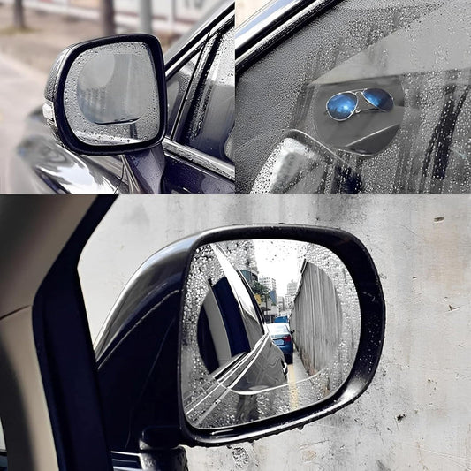 Car Rearview Mirror Anti-Fog Film | Nano-Hydrophobic Waterproof Side Mirror Protector | Anti-Glare, Anti-Mist, Anti-Scratch for Cars, SUVs, Trucks, Motorcycles