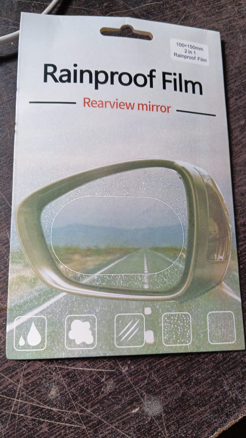 Car Rearview Mirror Anti-Fog Film | Nano-Hydrophobic Waterproof Side Mirror Protector | Anti-Glare, Anti-Mist, Anti-Scratch for Cars, SUVs, Trucks, Motorcycles